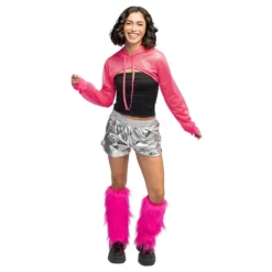 Bolero Fishnet UV Neonpink