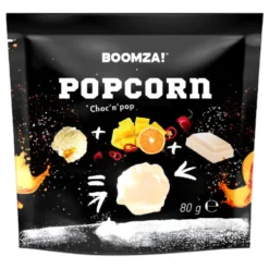 Boomza Popcorn Chili Mango Orange Hvid Chokolade