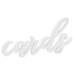 Borddekoration Cards Hvid