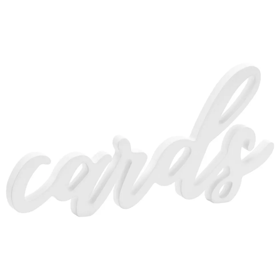 Borddekoration Cards Hvid