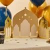 Borddekoration Eid Mubarak Tempel Guld