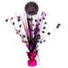 Borddekoration Happy Birthday Sort/Lyserød Glitter