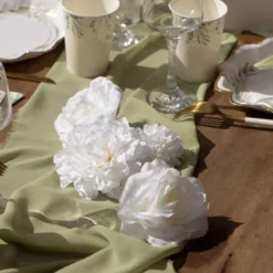 Borddekoration Hvide Blomster