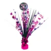 Borddekoration 50 Sort/Lyserød Glitter