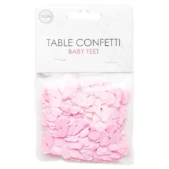 Bordkonfetti Babyfødder Lyserød