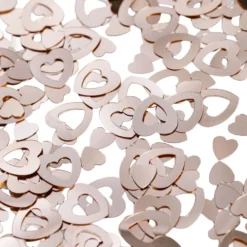 Bordkonfetti Hjerter Kontur Roséguld Metallic