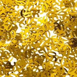 Bordkonfetti Tal 50 Guld Metallic