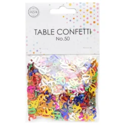 Bordkonfetti Tal Multifarvet Metallic