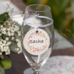 Bordkort med Snor Blomster