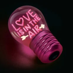 Bordlampe i glødepæreform Love is in the air