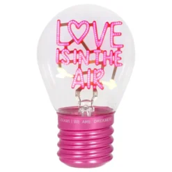 Bordlampe i glødepæreform Love is in the air