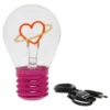 Bordlampe i Glødepæreform Planet Heart