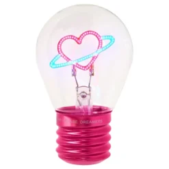 Bordlampe i Glødepæreform Planet Heart