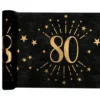 Bordløber Sparkling 80 Sort/Guld
