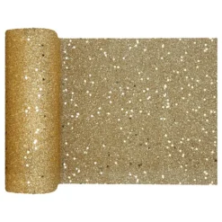 Bordløber Tyk Guld Glitter