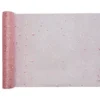 Bordløber Tyl Glitter Roséguld