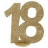 Bordsdekoration 18 Glitter Guld