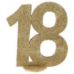 Bordsdekoration 18 Glitter Guld