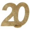Bordsdekoration 20 Glitter Guld