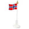 Bordsflag i Træ Norske Flag