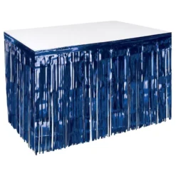 Bordskørt Blå Metallic