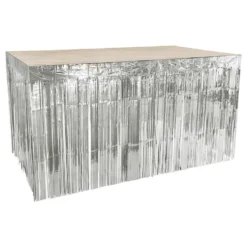 Bordskørt Metallic Sølv
