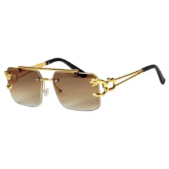 Briller Guld Leopard