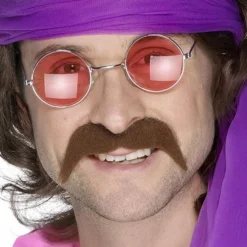 Brun Hippie Moustache