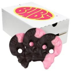 BUBS Raspberry Salty Licorice Skalle Foam Økonomipakke
