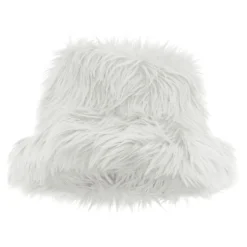 Bucket Hat Fluffy Hvid