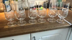 Carlsberg ølglas med fod