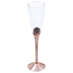 Champagneglas med Rosaguldfod