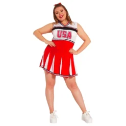 Cheerleader USA Kostume Plus Size