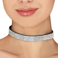 Choker Halskæde med Strass