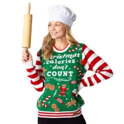 Christmas Calories Dont Count LED Juletrøje