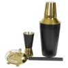 Cocktailsæt Guld/Sort