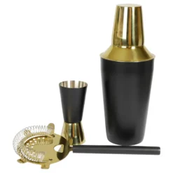 Cocktailsæt Guld/Sort