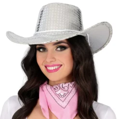 Cowboyhat Disco Sølv