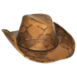Cowboyhat Krokodillemønstret