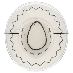 Cowboyhat Silver med Sømme