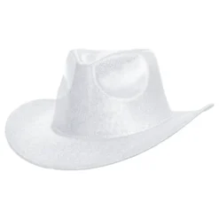 Cowboyhat Skinnende Sølv