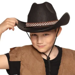 Cowboyhat Sort til Børn