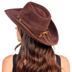 Cowboyhat Suede Brun