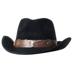 Cowboyhat Suede Sort