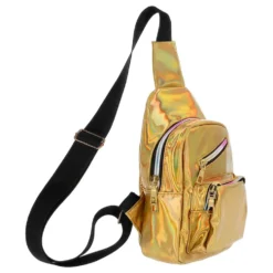 Crossbody Taske Holografisk Guld
