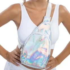 Crossbody Taske Iridescent Silver
