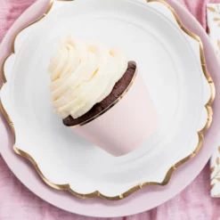 Cupcake Beholder Lyserød/Guld