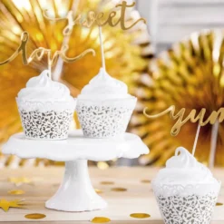 Cupcake Wrappers Hvid Lace