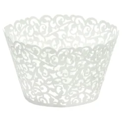 Cupcake Wrappers Hvid Lace