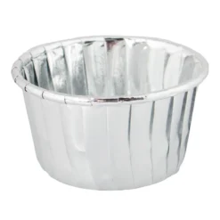 Cupcake Wrapper Sølv Metallic